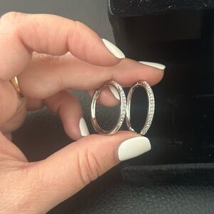 Silver Sparkly earrings